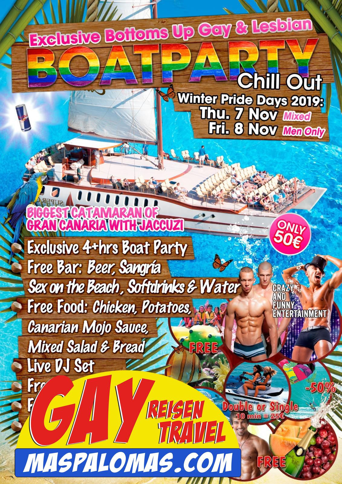 Gay&Lesbian Boat Trip Gran Canaria